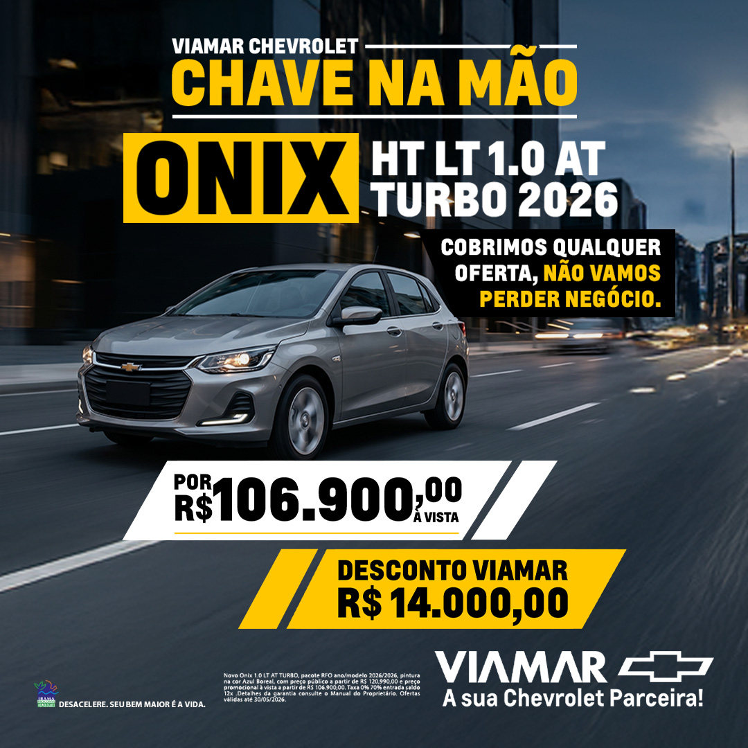Oferta banner destaque ONIX HT LT 1.0 AT TURBO